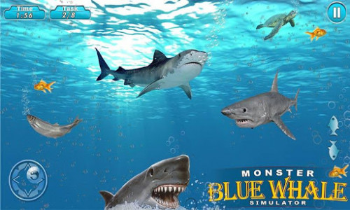اسکرین شات بازی Super Monster Blue Whale Shark Game 4