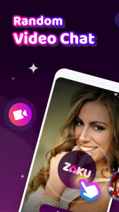 اسکرین شات برنامه ZAKU live - random video chat 1