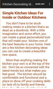اسکرین شات برنامه Kitchen Decorating Ideas 8