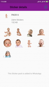 اسکرین شات برنامه Cute Baby Stickers - WASticker 6