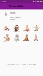 اسکرین شات برنامه Cute Baby Stickers - WASticker 8