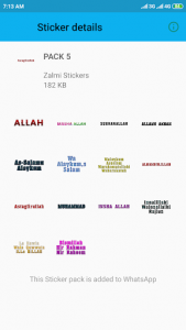 اسکرین شات برنامه Islamic Stickers for WhatsApp - New WAStickerApps 4