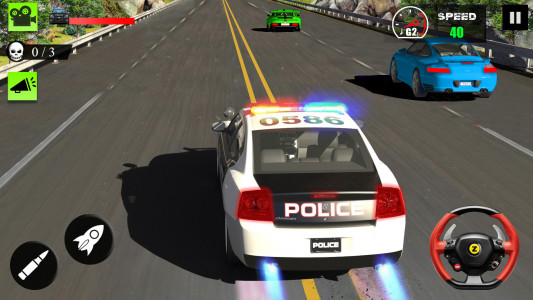 اسکرین شات برنامه Police Chase Car Games 4