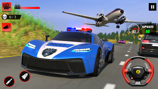 اسکرین شات 5 برنامه Police Chase Car Games