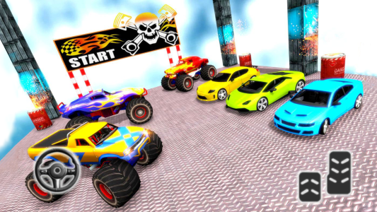 اسکرین شات 5 برنامه Car Racing Stunt 3d: Car Games