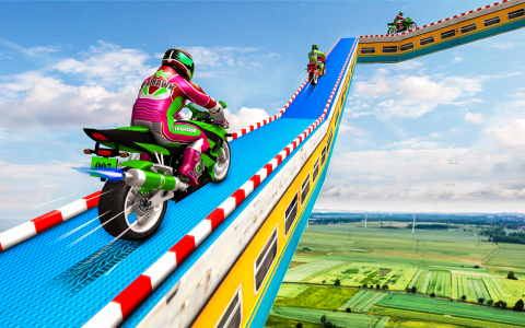 اسکرین شات 1 برنامه Bike Stunt Racing Legend