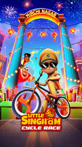 اسکرین شات بازی Little Singham Cycle Race 1