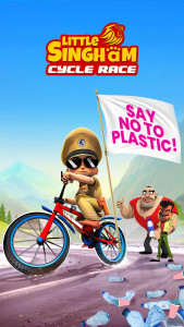 اسکرین شات بازی Little Singham Cycle Race 1