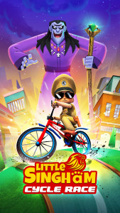 اسکرین شات 1 بازی Little Singham Cycle Race