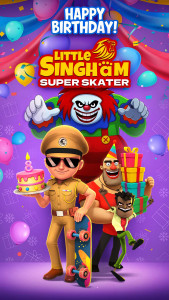اسکرین شات 1 بازی Little Singham Super Skater