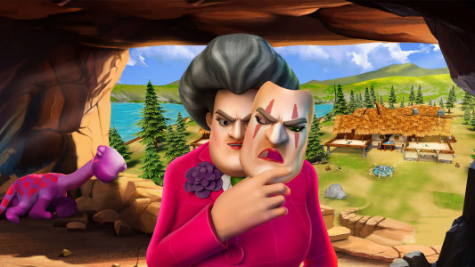 اسکرین شات 2 بازی Scary Teacher Stone Age