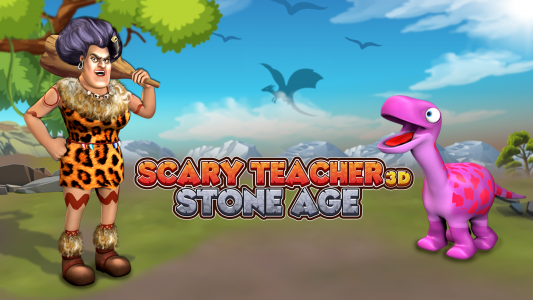 اسکرین شات بازی Scary Teacher Stone Age 6