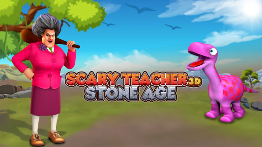 اسکرین شات بازی Scary Teacher Stone Age 6