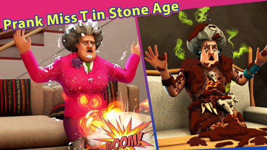اسکرین شات بازی Scary Teacher Stone Age 1