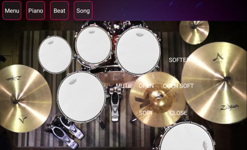 اسکرین شات 1 برنامه Real Drums - Z Player