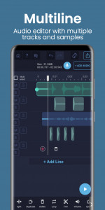 اسکرین شات برنامه Pro Audio Editor - Music Mixer 1