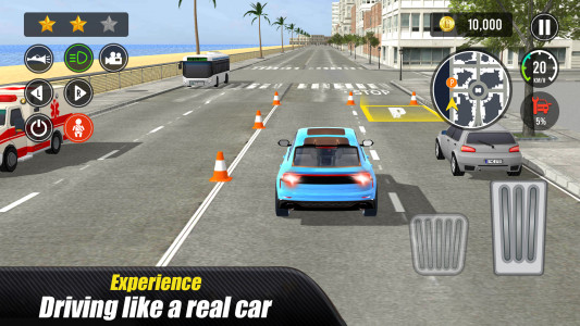 اسکرین شات 3 بازی Real Car Driving School Game