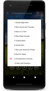 اسکرین شات 7 برنامه Rain Sounds - Sleep & Relax
