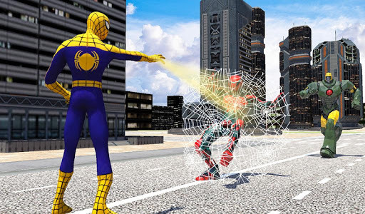 اسکرین شات بازی Flying spider crime city rescue game 2