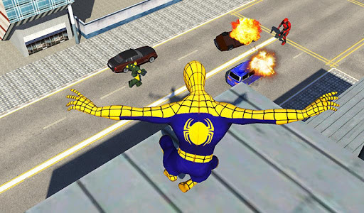 اسکرین شات بازی Flying spider crime city rescue game 4