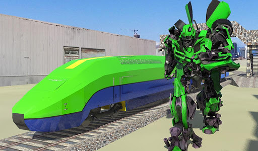 اسکرین شات بازی Euro Train Transformation Robot: Train Simulator 7