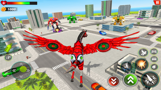 اسکرین شات برنامه Flying Horse Robot Car Games 2