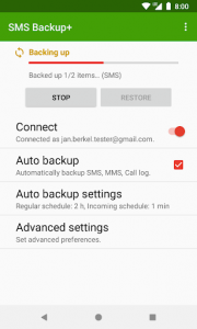 اسکرین شات برنامه SMS Backup+ 1