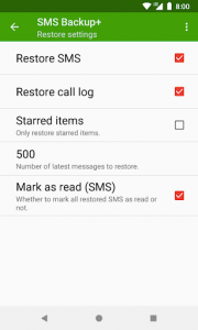 اسکرین شات برنامه SMS Backup+ 3