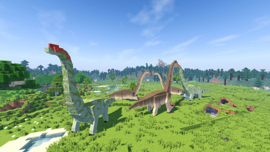 اسکرین شات 2 برنامه Dinosaur mods for Minecraft PE
