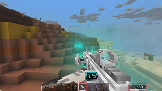 اسکرین شات 1 برنامه Gun mods for Minecraft