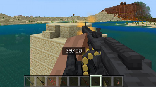 اسکرین شات 4 برنامه Gun mods for Minecraft