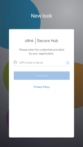 اسکرین شات 1 برنامه Citrix Secure Hub