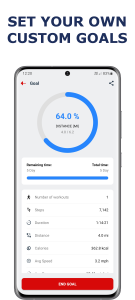 اسکرین شات 8 برنامه Pedometer app — Step Counter