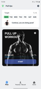 اسکرین شات 1 برنامه Zeopoxa Pull Ups