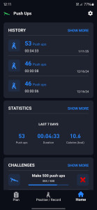 اسکرین شات 5 برنامه Zeopoxa Push Ups Workout