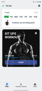 اسکرین شات 1 برنامه Zeopoxa Sit Ups - Abs Workout