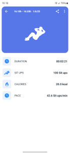 اسکرین شات 4 برنامه Zeopoxa Sit Ups - Abs Workout