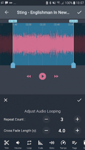 اسکرین شات برنامه AndroSound Audio Editor 3