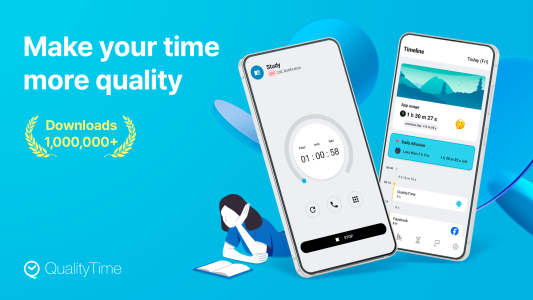 اسکرین شات 1 برنامه QualityTime : Phone Addiction