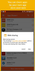 اسکرین شات 6 برنامه App Sharer+