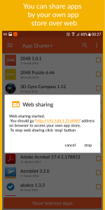 اسکرین شات برنامه App Sharer+ 6