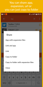 اسکرین شات برنامه App Sharer+ 3