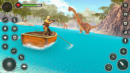 اسکرین شات بازی Dinosaur Hunter 3D Game 2