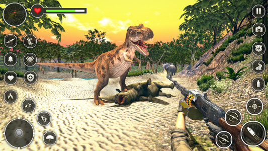 اسکرین شات بازی Dinosaur Hunter 3D Game 1