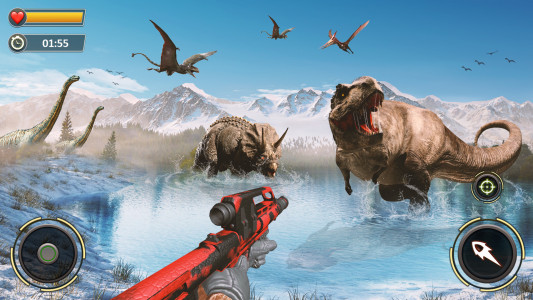 اسکرین شات 2 بازی Dinosaurs Hunter 3D