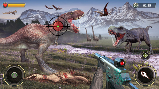 اسکرین شات بازی Dinosaurs Hunter 3D 1