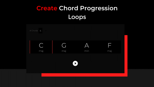 اسکرین شات 1 برنامه Chords Looper: Practice scales