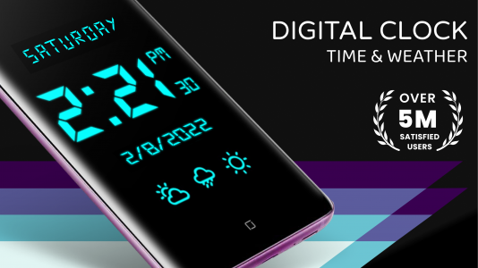 اسکرین شات برنامه SmartClock - LED Digital Clock 8