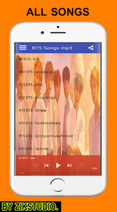 اسکرین شات برنامه BTS All Songs - Songs for BTS 3