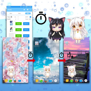 اسکرین شات برنامه Lively Anime Live Wallpaper 7